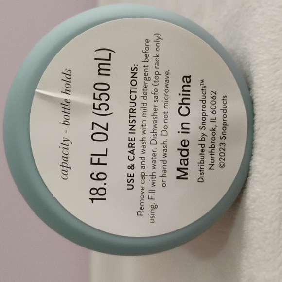 Glass Water Bottle 18.6FL OZ New - Picture 7 of 7